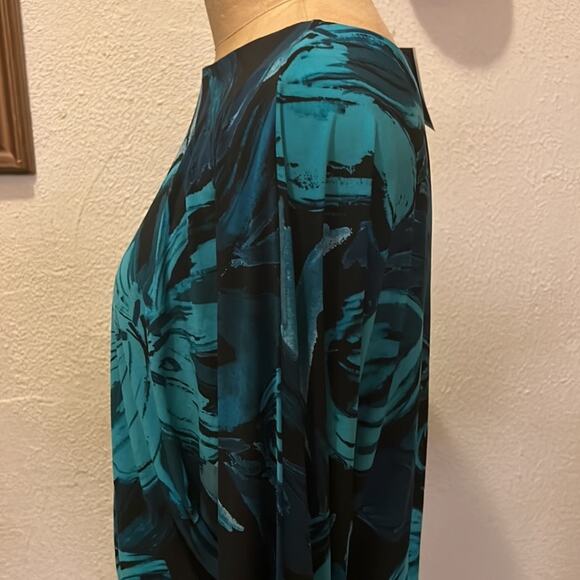 Anne Klein Multicolor Blouson Dress NWT Size 12 - Picture 6 of 10